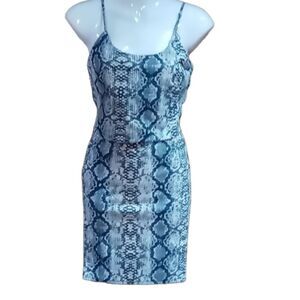 Snakeskin bodycon set S